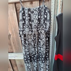 City Triangles Black and White Asymmetrical Dress